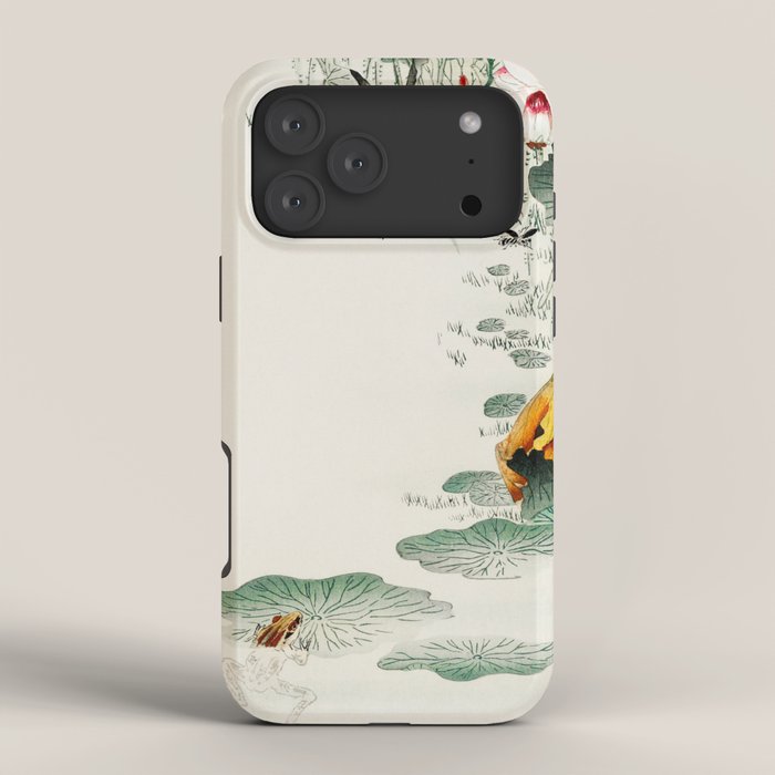 Frog in the swamp - Vintage Japanese Woodblock Print Art iPhone Case Gallery Image 4