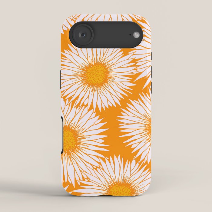 Orange and White Sunflowers iPhone Case Gallery Image 2