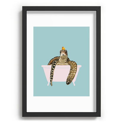 Sea Turtle in Bathtub Framed Art Print Gallery Image 81