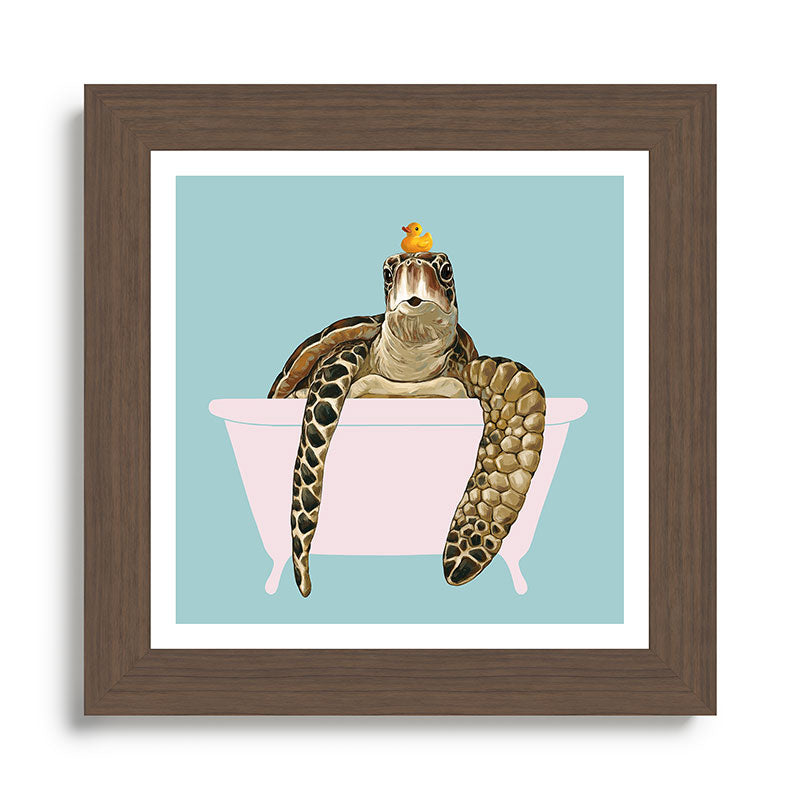 Sea Turtle in Bathtub Framed Art Print Gallery Image 57