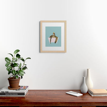 Sea Turtle in Bathtub Framed Art Print Gallery Image 63