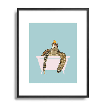 Sea Turtle in Bathtub Framed Art Print Gallery Image 112