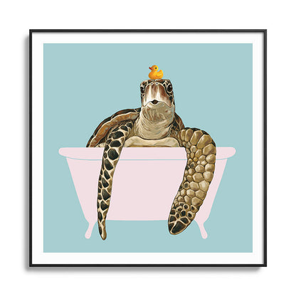 Sea Turtle in Bathtub Framed Art Print Gallery Image 126