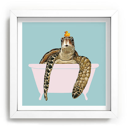 Sea Turtle in Bathtub Framed Art Print Gallery Image 114