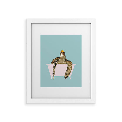 Sea Turtle in Bathtub Framed Art Print Gallery Image 75