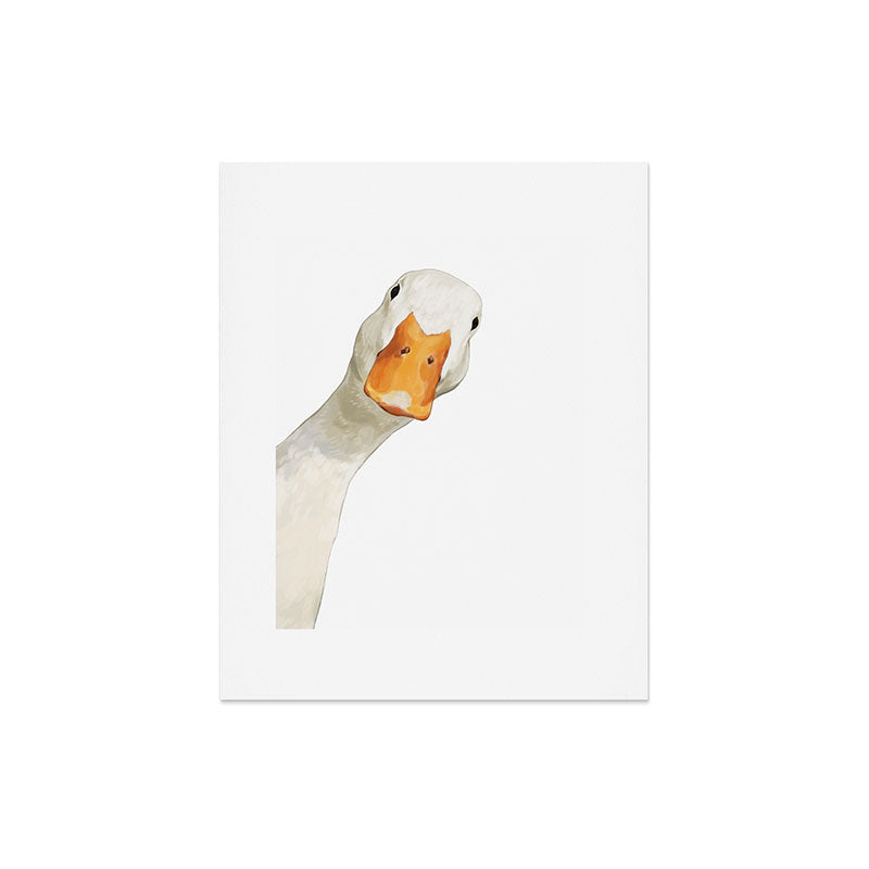 Sneaky White Duck Art Print Gallery Image 6