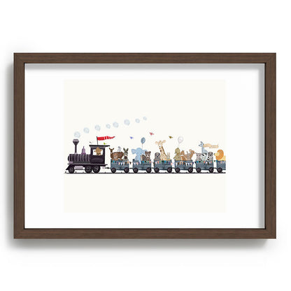 big little nursery nature train Framed Art Print Gallery Image 89