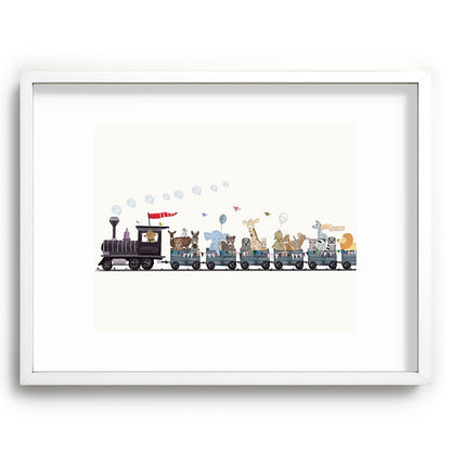 big little nursery nature train Framed Art Print Gallery Image 108