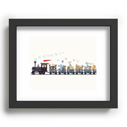 big little nursery nature train Framed Art Print Gallery Image 78