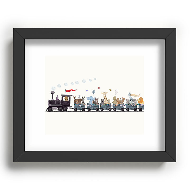 big little nursery nature train Framed Art Print Gallery Image 80