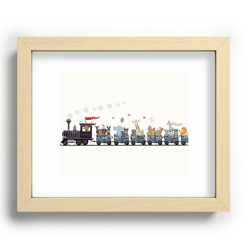 big little nursery nature train Framed Art Print Gallery Image 96