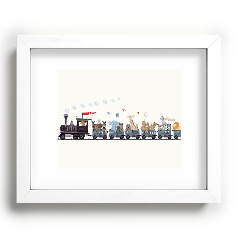 big little nursery nature train Framed Art Print Gallery Image 103