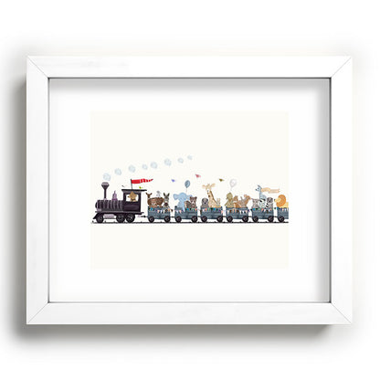 big little nursery nature train Framed Art Print Gallery Image 103