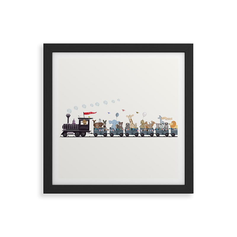 big little nursery nature train Framed Art Print Gallery Image 50