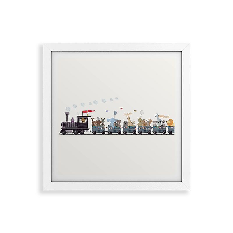 big little nursery nature train Framed Art Print Gallery Image 82