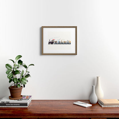 big little nursery nature train Framed Art Print Gallery Image 15