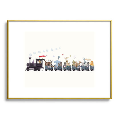 big little nursery nature train Framed Art Print Gallery Image 125