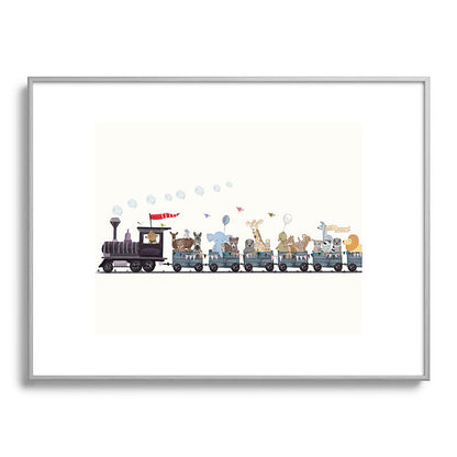 big little nursery nature train Framed Art Print Gallery Image 134