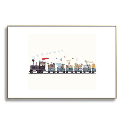 big little nursery nature train Framed Art Print Gallery Image 128