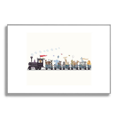 big little nursery nature train Framed Art Print Gallery Image 137