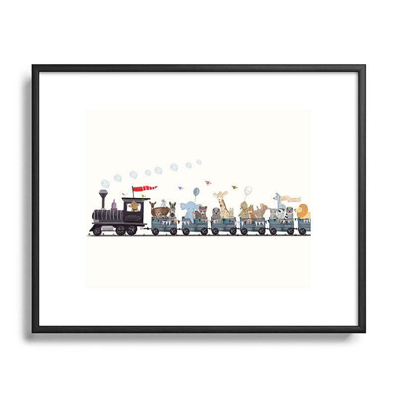 big little nursery nature train Framed Art Print Gallery Image 112