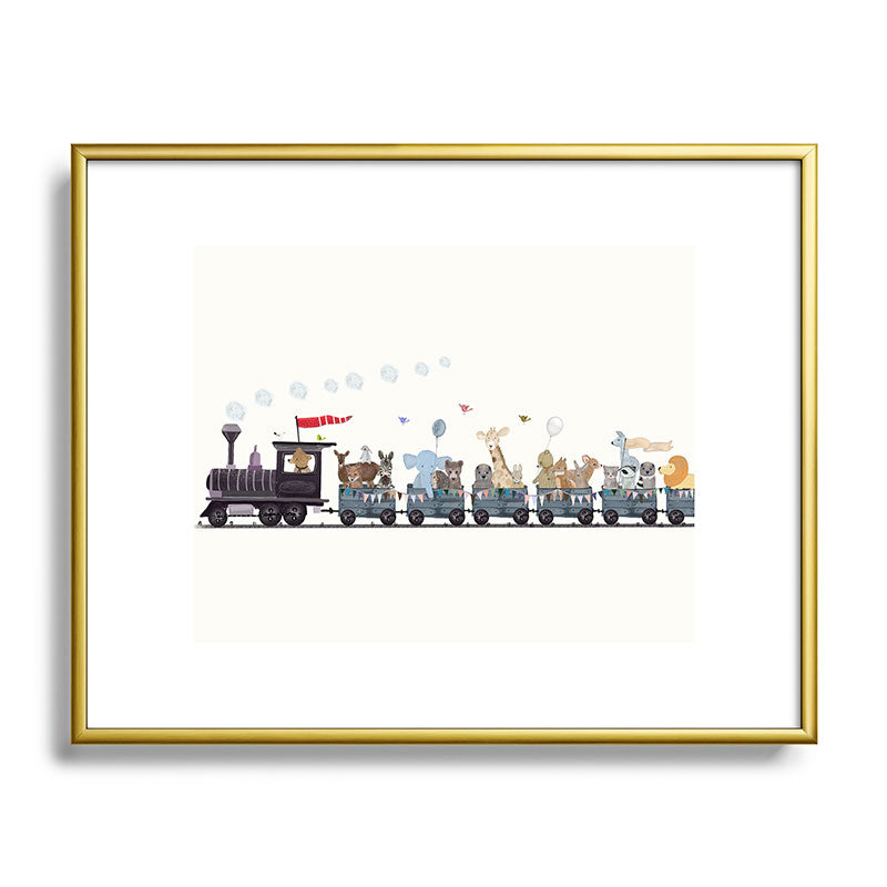 big little nursery nature train Framed Art Print Gallery Image 120