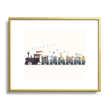 big little nursery nature train Framed Art Print Gallery Image 120