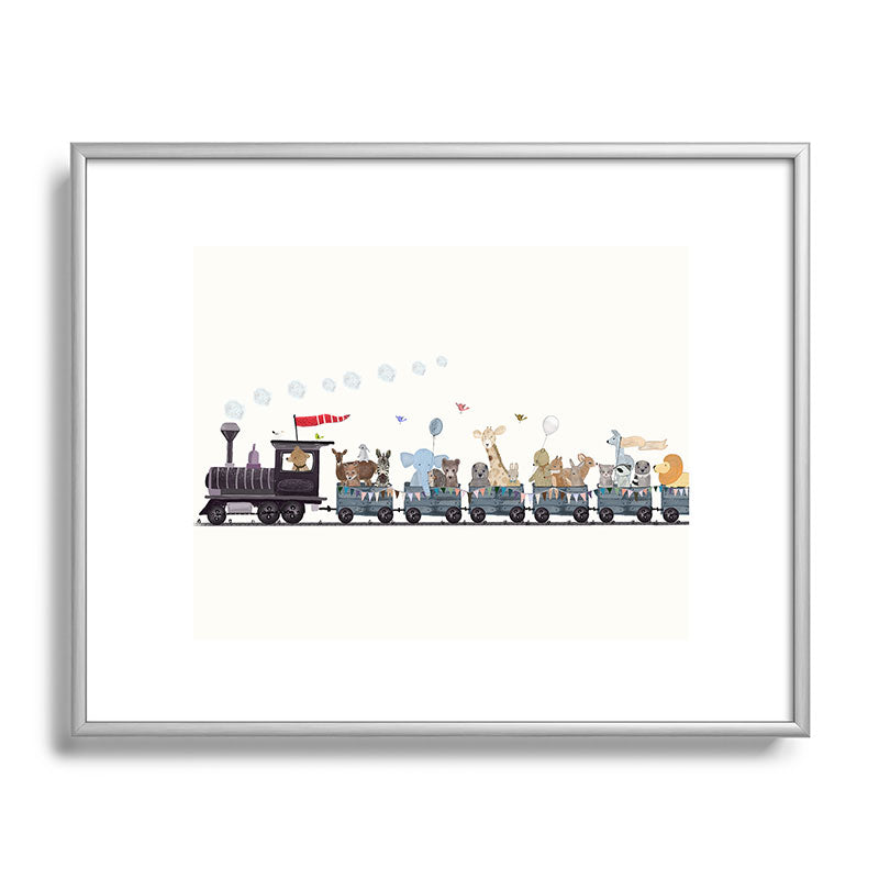 big little nursery nature train Framed Art Print Gallery Image 129