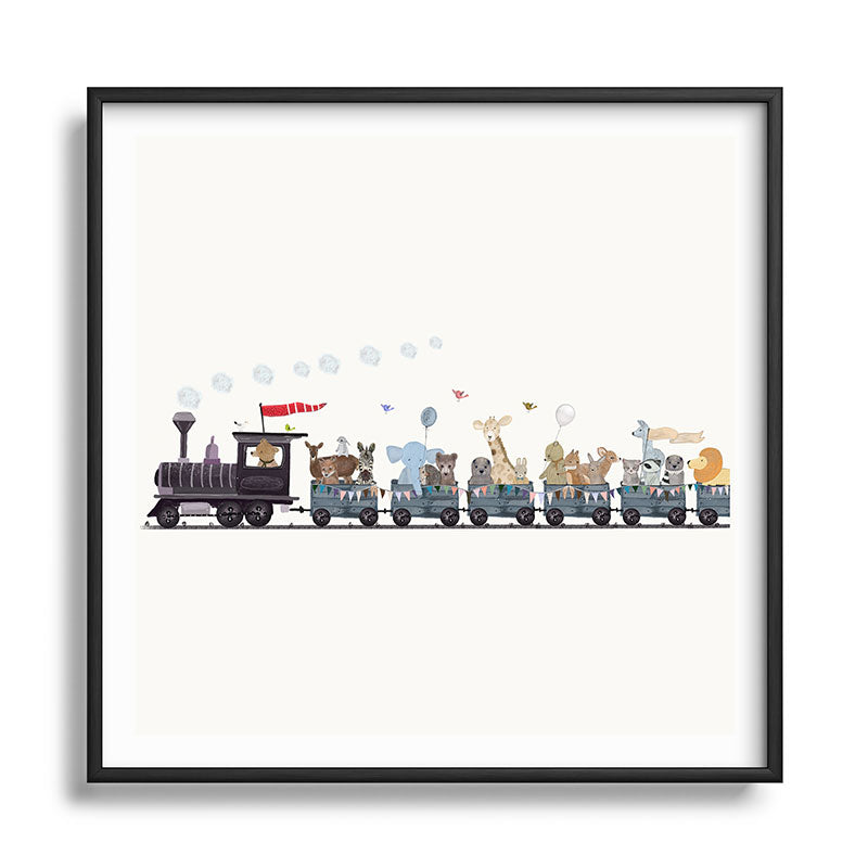 big little nursery nature train Framed Art Print Gallery Image 122