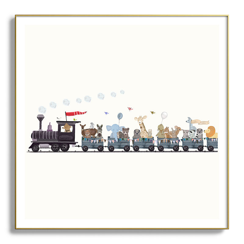 big little nursery nature train Framed Art Print Gallery Image 139