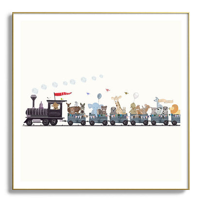big little nursery nature train Framed Art Print Gallery Image 139