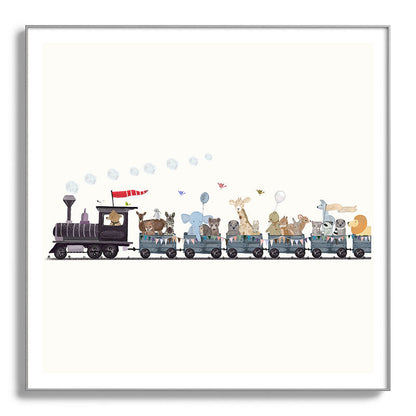 big little nursery nature train Framed Art Print Gallery Image 142