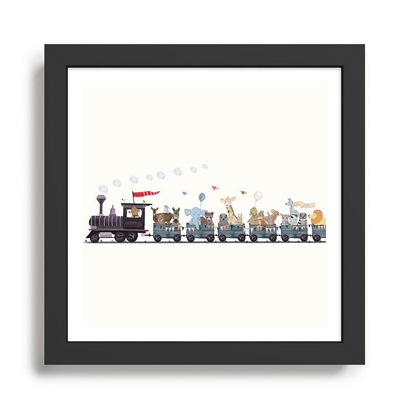 big little nursery nature train Framed Art Print Gallery Image 2