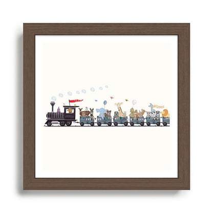 big little nursery nature train Framed Art Print Gallery Image 13