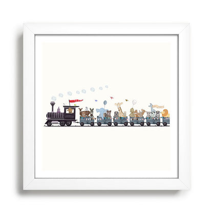 big little nursery nature train Framed Art Print Gallery Image 35