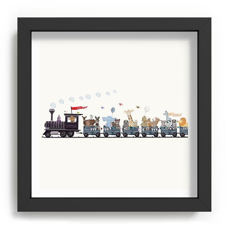 big little nursery nature train Framed Art Print Gallery Image 90