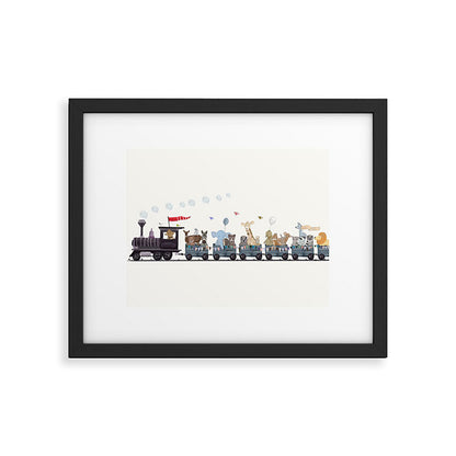 big little nursery nature train Framed Art Print Gallery Image 1