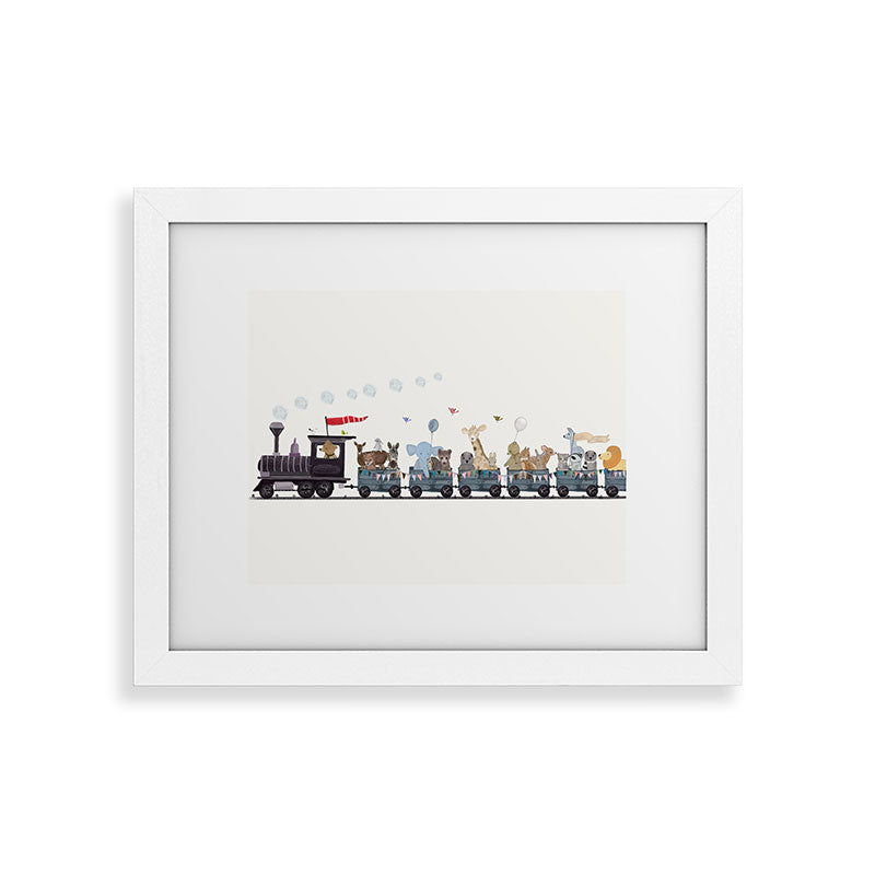 big little nursery nature train Framed Art Print Gallery Image 75