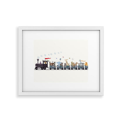 big little nursery nature train Framed Art Print Gallery Image 30