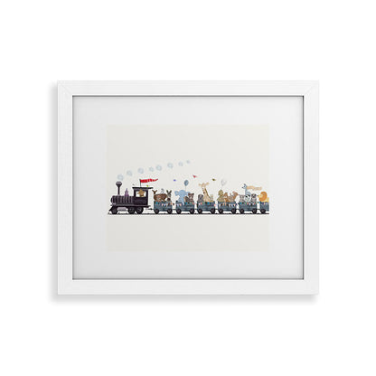 big little nursery nature train Framed Art Print Gallery Image 70