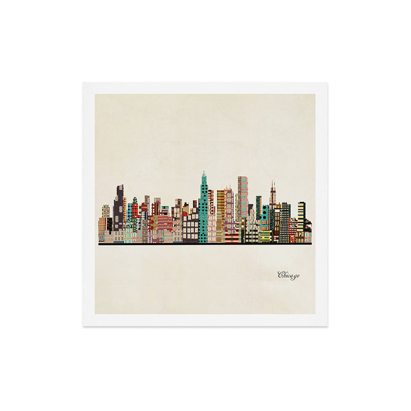 chicago city skyline Art Print Gallery Image 5