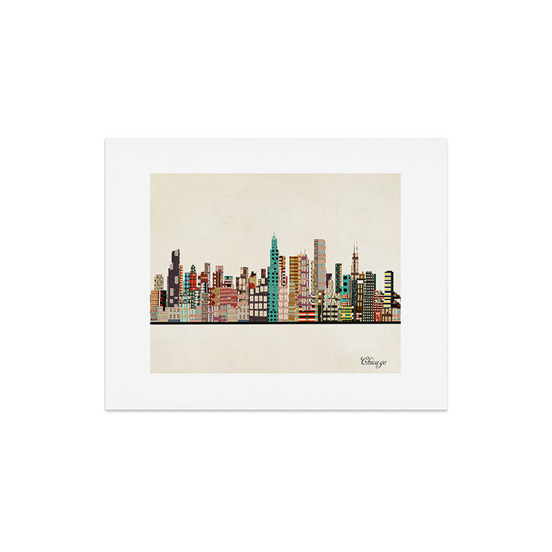 chicago city skyline Art Print Gallery Image 6