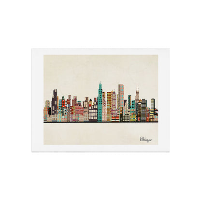chicago city skyline Art Print Gallery Image 9