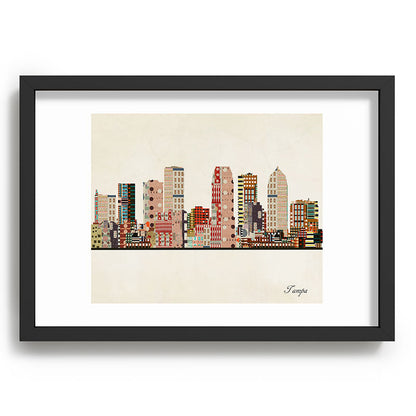 tampa skyline Framed Art Print Gallery Image 81