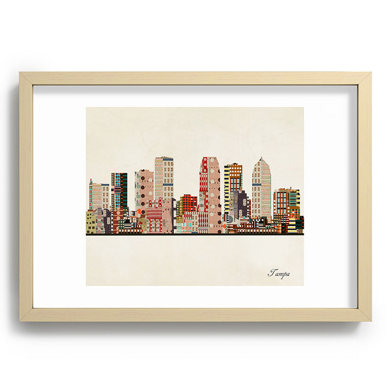 tampa skyline Framed Art Print Gallery Image 97