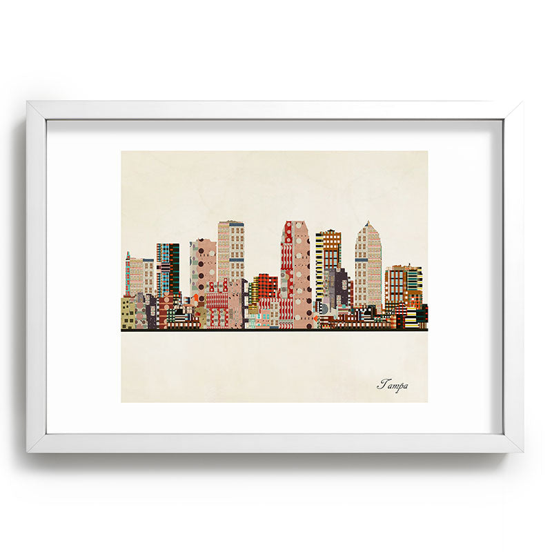 tampa skyline Framed Art Print Gallery Image 105