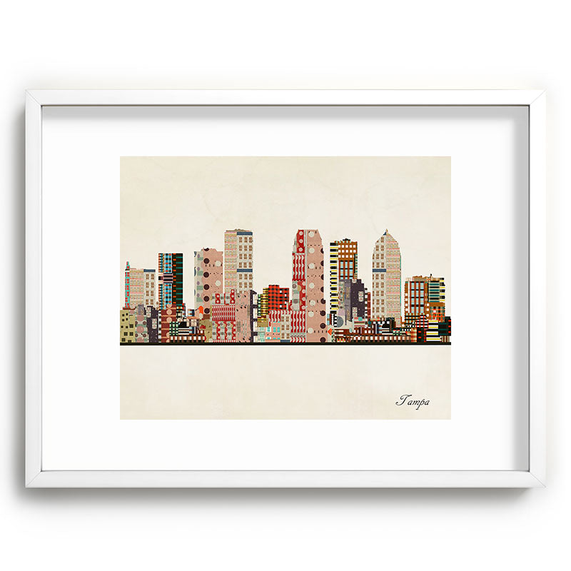 tampa skyline Framed Art Print Gallery Image 108