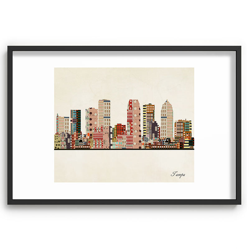 tampa skyline Framed Art Print Gallery Image 85