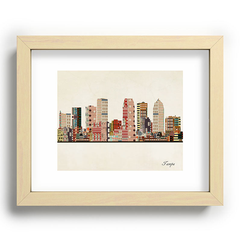 tampa skyline Framed Art Print Gallery Image 95