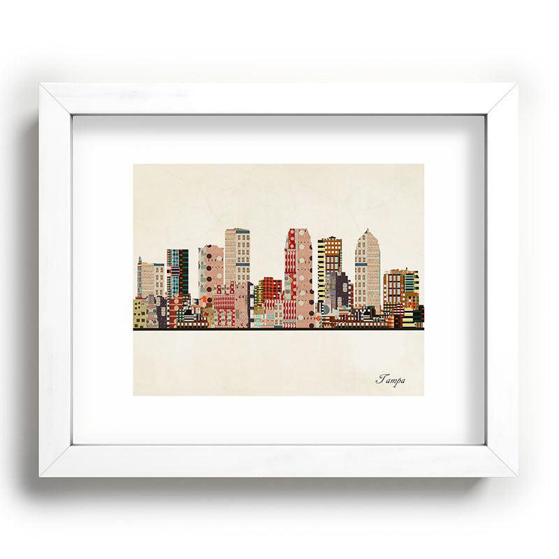 tampa skyline Framed Art Print Gallery Image 103